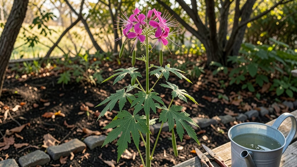 Cleome Seed Pods: Dramatic Vertical Accents for Pollinator Gardens