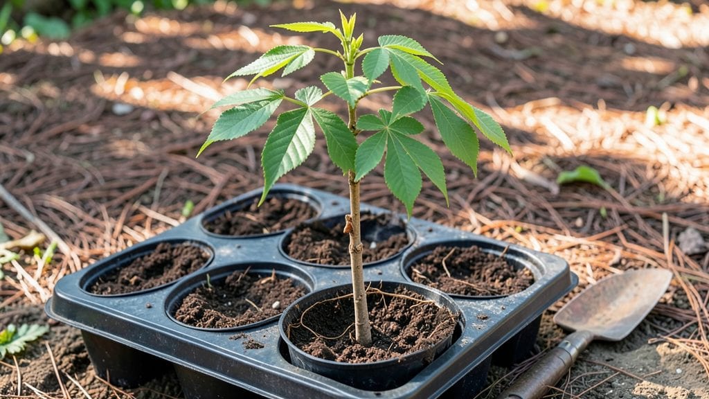 Hickory Tree Seedling: Fast-Growth Pruning for Strong Canopy Development